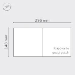 Aquarellkarten Naturweiß 148 x 148 mm doppelt 10 Stück