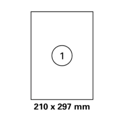500 Blatt Versandetiketten Weiß - 210 x 297 mm auf DIN A4 - Wellenschlitzung