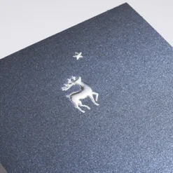 Blauer Schimmer 25 Weihnachtskarten im Set