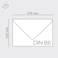 Briefumschläge DIN B6 Blush - Hellrosa 125x176 mm