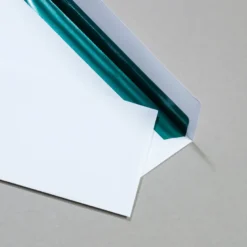Briefumschläge Premium DIN lang mit glänzend grünem Metallicfutter 25 Stk.