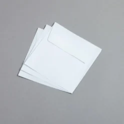 Briefumschläge Transparent Premium Weiß 125 x 125 mm