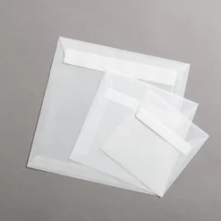 Briefumschläge Transparent Premium quadratisch haftklebend