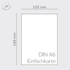 Büttenkarten DIN A6 einfach