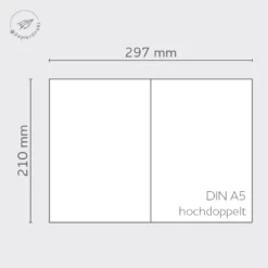 Büttenkarten DIN A5 hochdoppelt