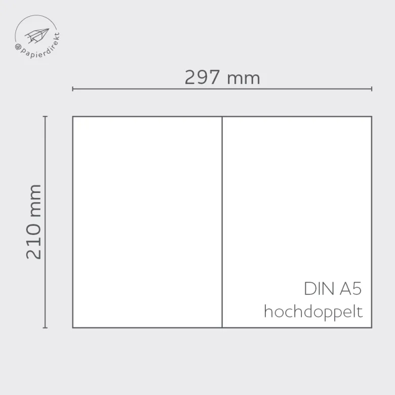 Büttenkarten DIN A5 hochdoppelt