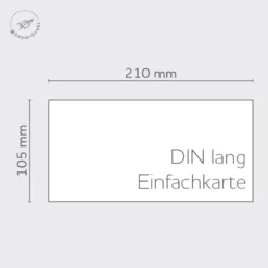 Büttenkarten DIN lang einfach