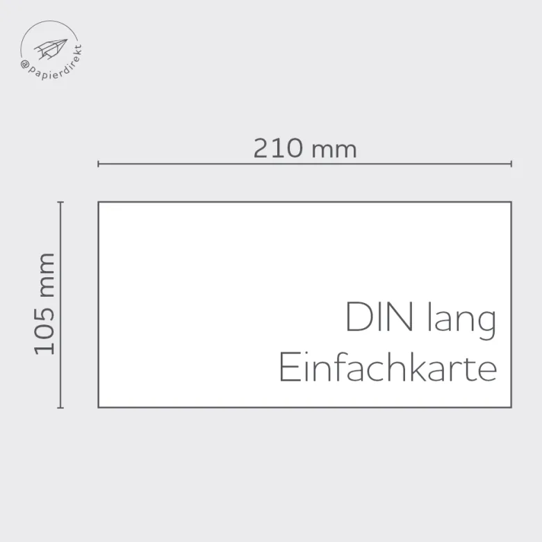 Büttenkarten DIN lang einfach