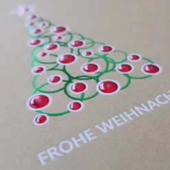 Bunte Weihnacht 25 Weihnachtskarten im Set