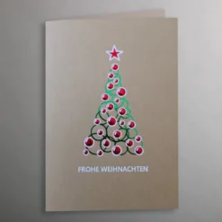 Bunte Weihnacht 25 Weihnachtskarten im Set