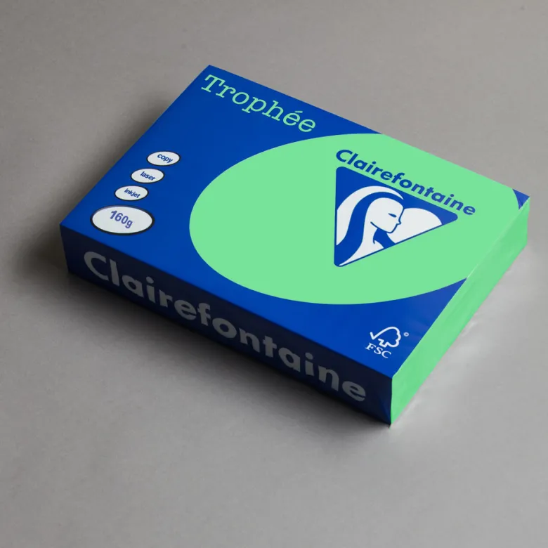Clairefontaine Trophée Intensiv 160 g/m² DIN A4 Billardgrün