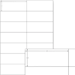 Etiketten Weiß - 105 x 42,4 mm