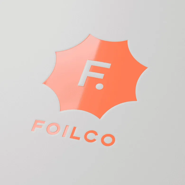 Foilco Prägefolie Neon Orange 15 cm Breite