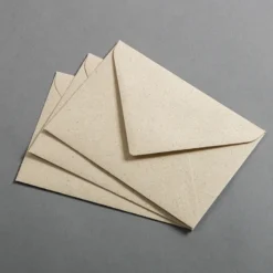 Graspapier Briefumschläge DIN B6 125 x 176 mm nassklebend