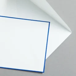 HS Luxury Papers Briefumschläge DIN C6 blau gerändert
