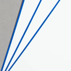 HS Luxury Papers - Karten A6 einfach blau gerändert