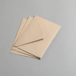 Kraftpapier Muskat Briefumschläge DIN B6 nassklebend 25 Stück