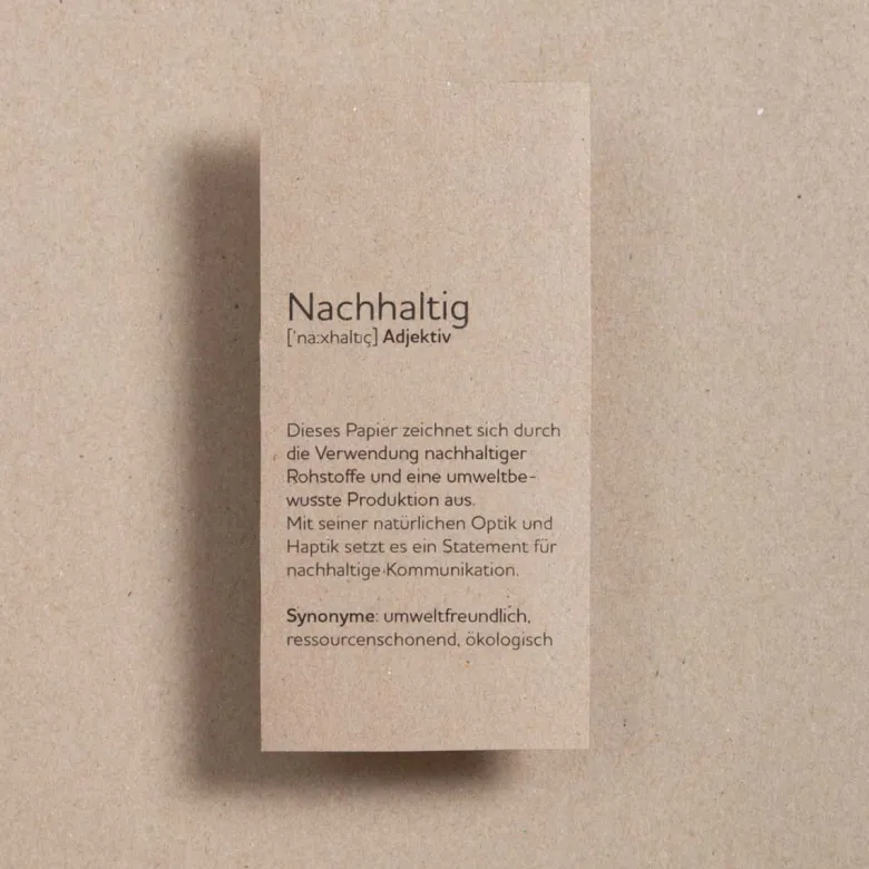 Kraftpapier Muskat Karten DIN A6 hochdoppelt
