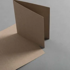 Kraftpapier Muskat Karten DIN B6 hochdoppelt 118 x 168 mm