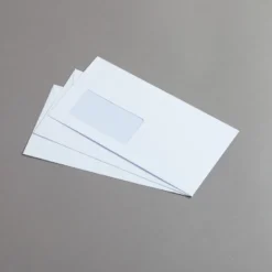 MAYSPIES Premium Briefumschläge DIN lang haftklebend mit Fenster