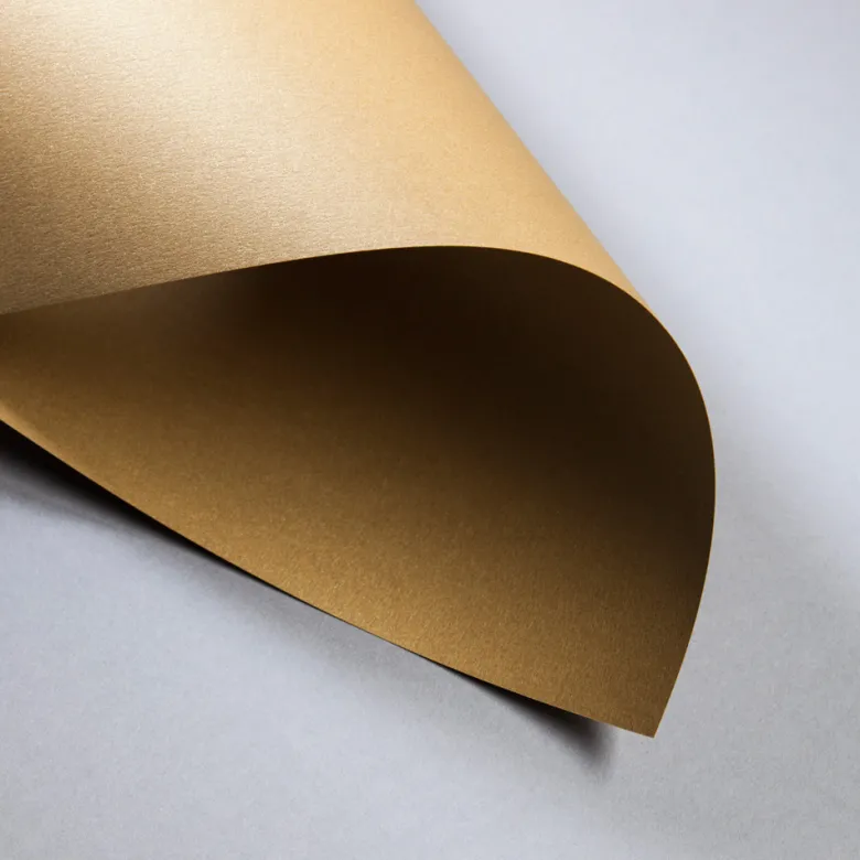 Metallics gebürstet Cognac DIN A4 120 g