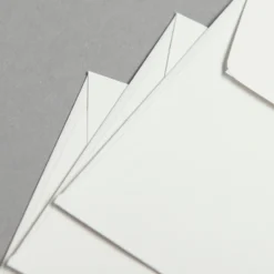 Metallics schimmernd Briefumschläge DIN lang Weiß