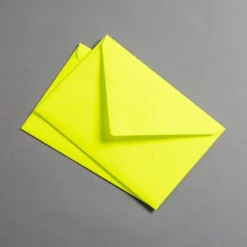 Neon Briefumschläge DIN C6 - Neon Gelb