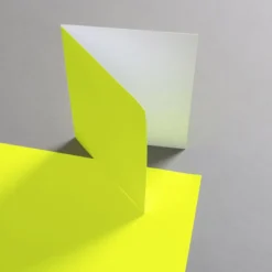 Neon Karten DIN B6 hochdoppelt - Neon Gelb