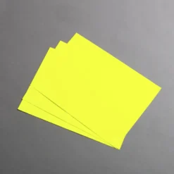 Neon Karten DIN B6 hochdoppelt - Neon Gelb