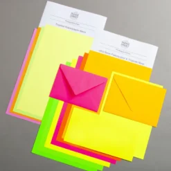 Neon Papier Probepäckchen inkl. Trophée Fluo Neon