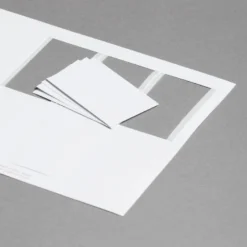 Promaxx Visitenkarten Weiß runde Ecken 86 x 54 mm