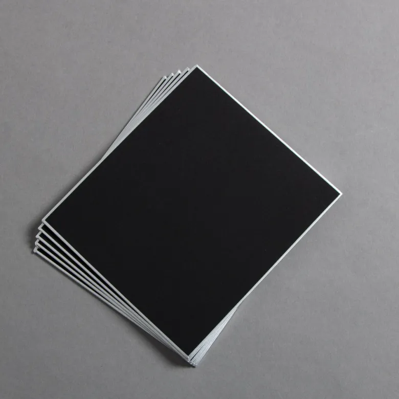 Shikishi Karten Schwarz 136 x 121 mm