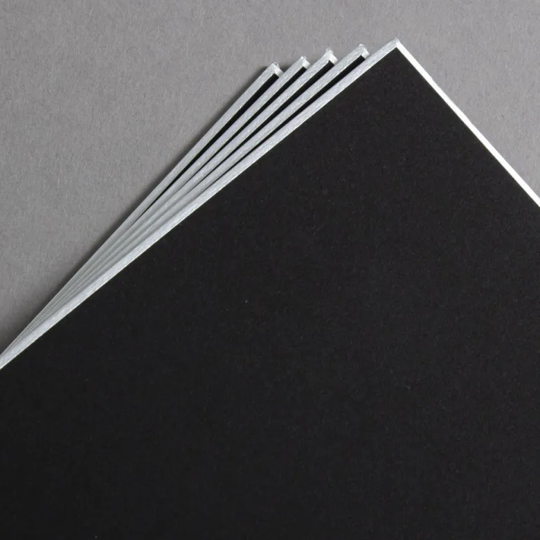 Shikishi Karten Schwarz 136 x 121 mm