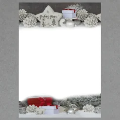Silber-weiße Weihnacht - 100 Blatt