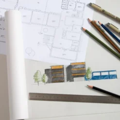 Skizzenrolle Transparent 110 g Glama Basic 30