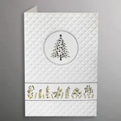 Tannenweiß 25 Weihnachtskarten im Set