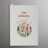 Waldkugel 25 Weihnachtskarten im Set