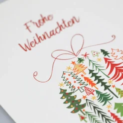Waldkugel 25 Weihnachtskarten im Set