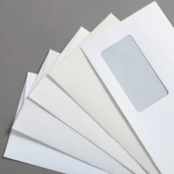 Zeta gerippt Briefumschläge DIN lang mit Fenster