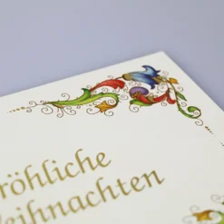 Zierblüten 25 Weihnachtskarten im Set